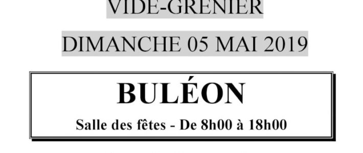 vide grenier buléon