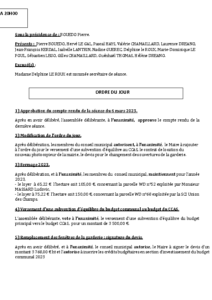 Conseil Municipal du 03 avril 2023