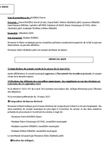 Conseil Municipal du 9 juin 2023