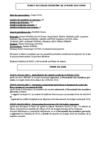 Conseil Municipal du 10 mars 2026