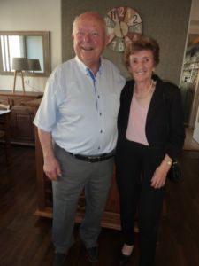 Et voici une des doyens de la journée Ambroisine Le Breton, Henri Le Breton , soit 90 ans